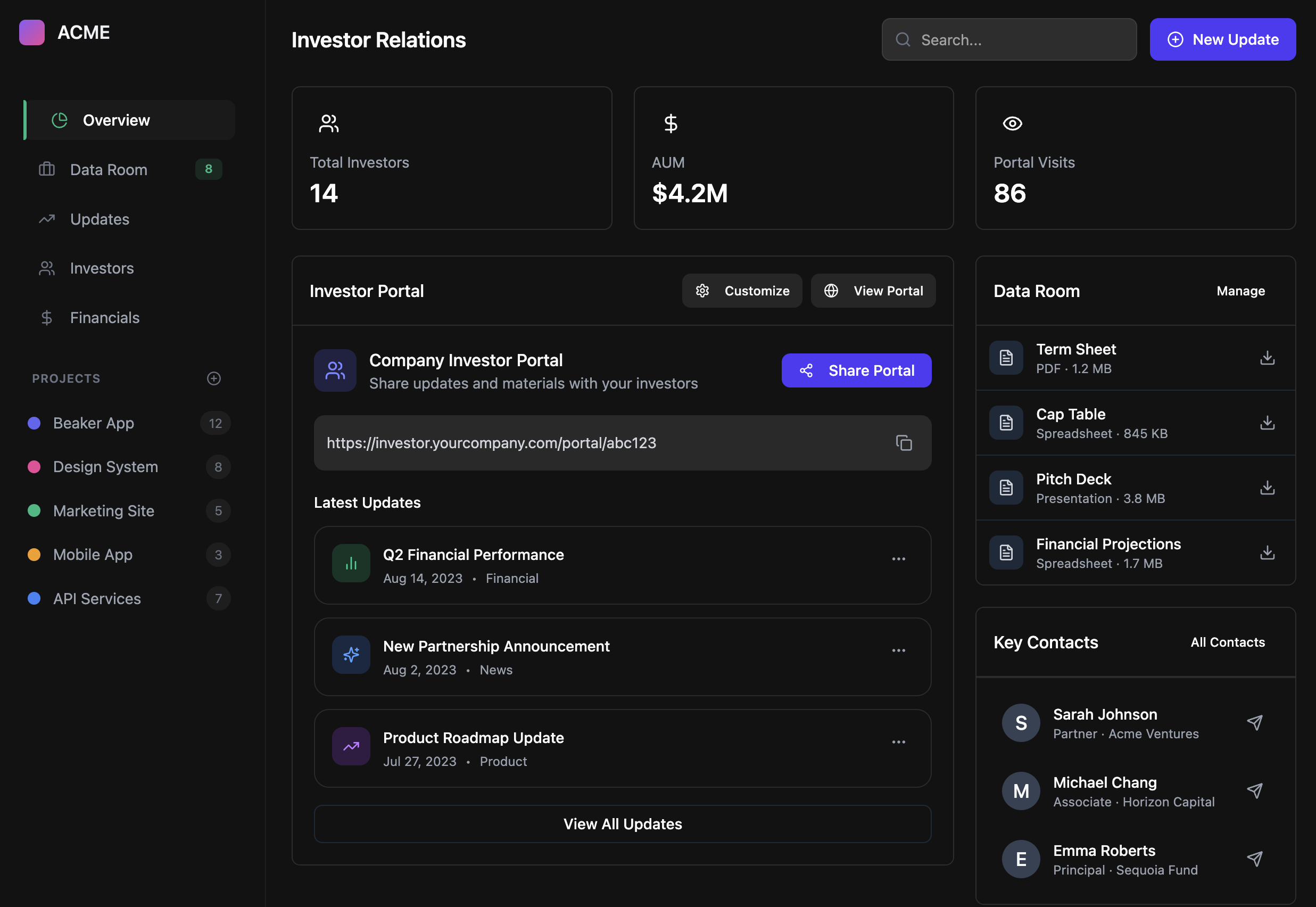 Investor Relations Portal