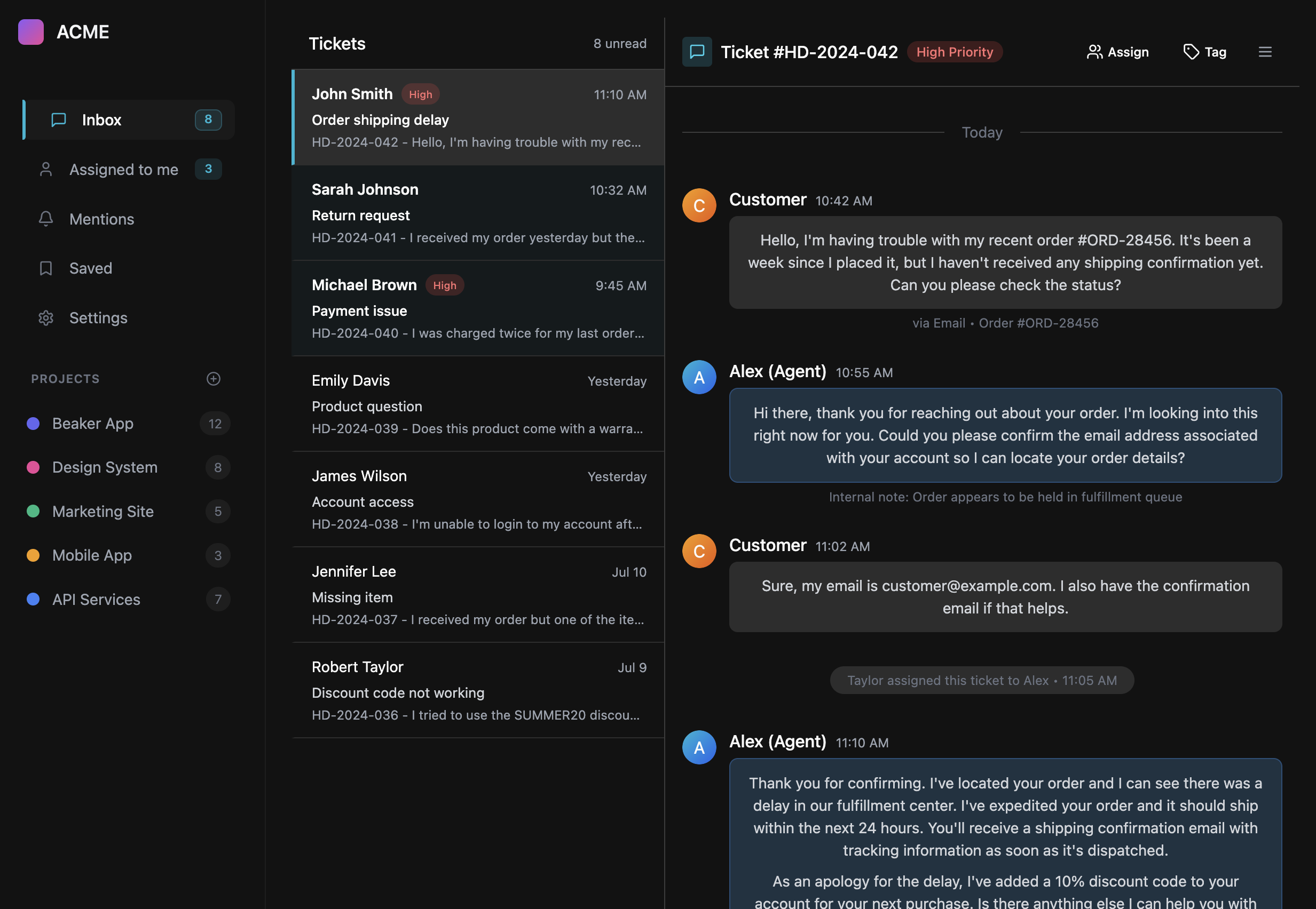 Customer Experience Dashboard